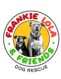 Frankie, Lola, & Friends Dog Rescue logo